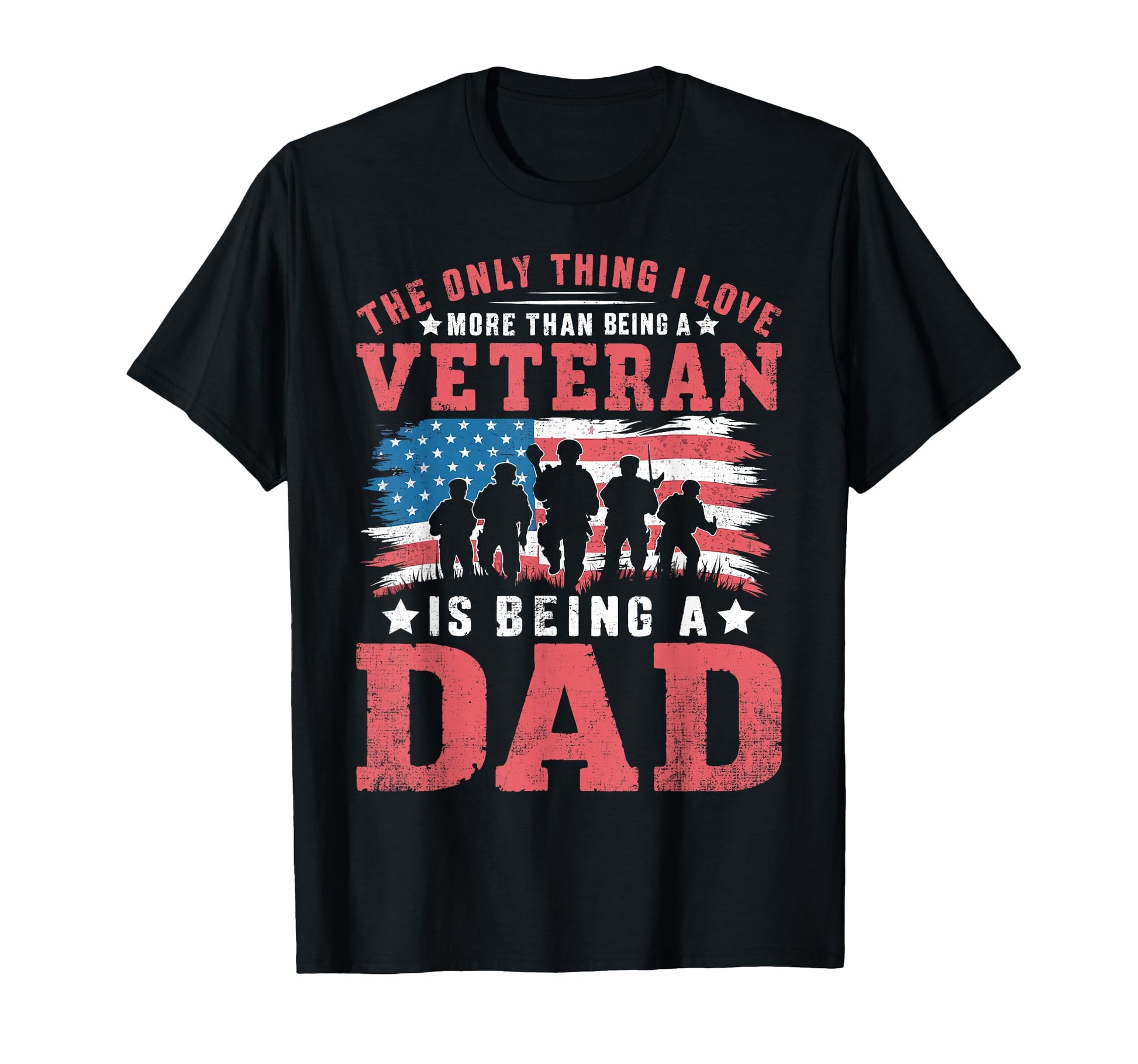 Veteran Dad Usa Veterans Day Us Army T-Shirt - Minimalist Print for Adults - T-Shirt, Sweatshirt, Hoodie