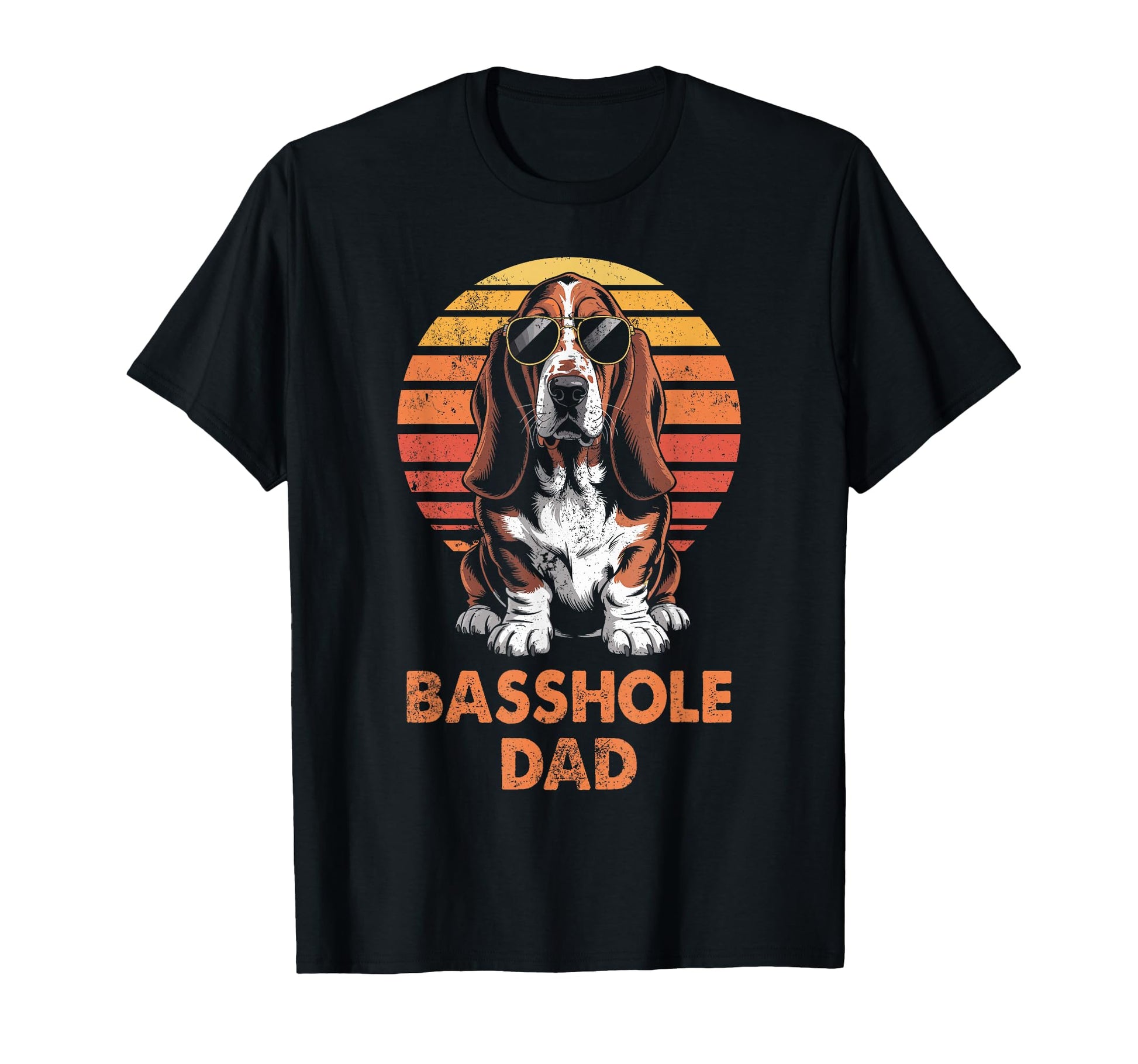 Basset Hound Dad Funny Dog Owner T-Shirt - Graphic Print Men Women - T-Shirt, Sweatshirt, Hoodie