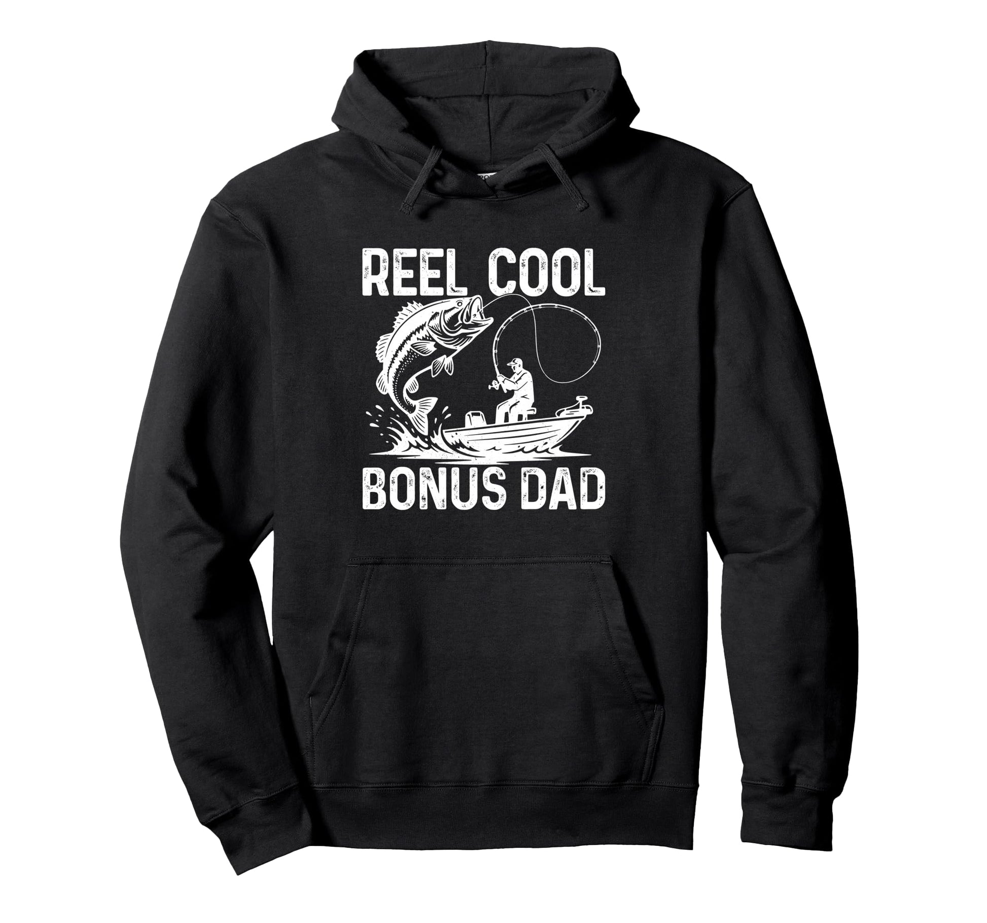 Reel Bonus Dad Fishing Gifts Fathers Hoodie - Aesthetic Graphic Men Women - T-Shirt, Sweatshirt, Hoodie
