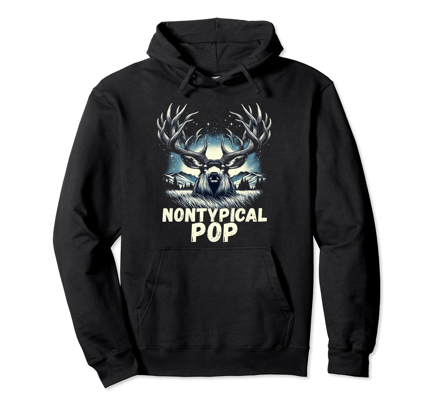 Fathers Day Mens Mule Deer Hunting Hoodie - Trendy Graphic Unisex - T-Shirt, Sweatshirt, Hoodie
