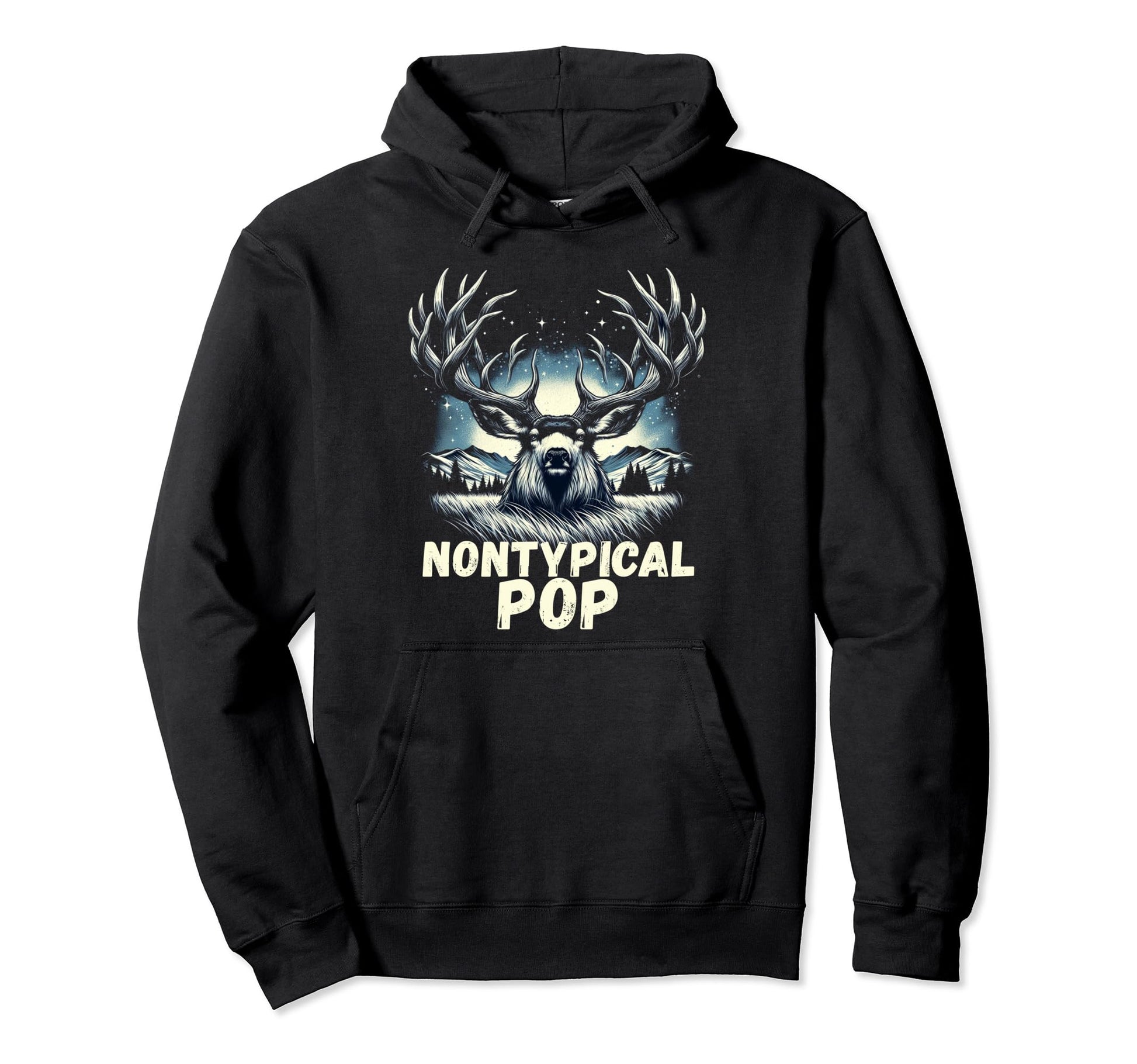 Fathers Day Mens Mule Deer Hunting Hoodie - Trendy Graphic Unisex - T-Shirt, Sweatshirt, Hoodie
