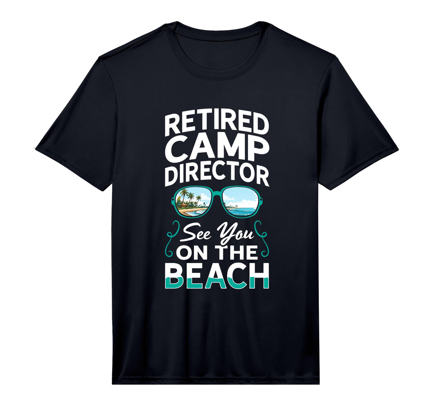 Mens Sunglasses Beach Retired Camp T-Shirt - Unique Graphic for Adults - T-Shirt, Sweatshirt, Hoodie