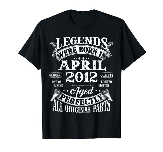 14Th Birthday Gift Legend Born April T-Shirt - Fun Novelty Design Unisex - T-Shirt, Sweatshirt, Hoodie