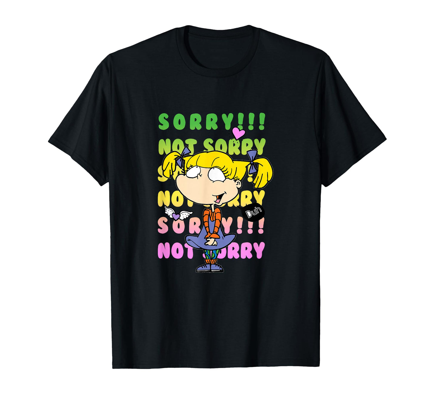 Rugrats Angelica Sorry Not Sorry Pastel T-Shirt - Aesthetic Graphic Unisex - T-Shirt, Sweatshirt, Hoodie