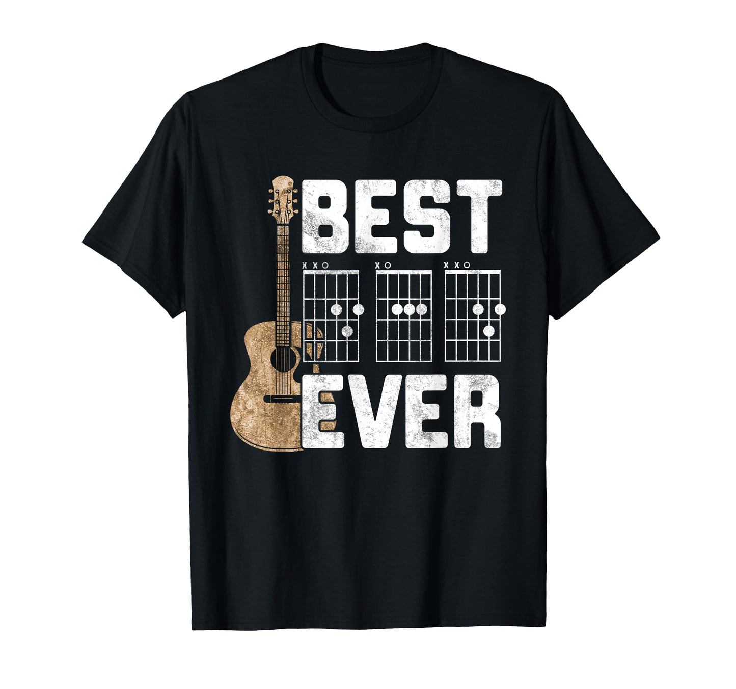 Best Dad Ever Guitarist Father D D T-Shirt - Fun Novelty Design Unisex - T-Shirt, Sweatshirt, Hoodie