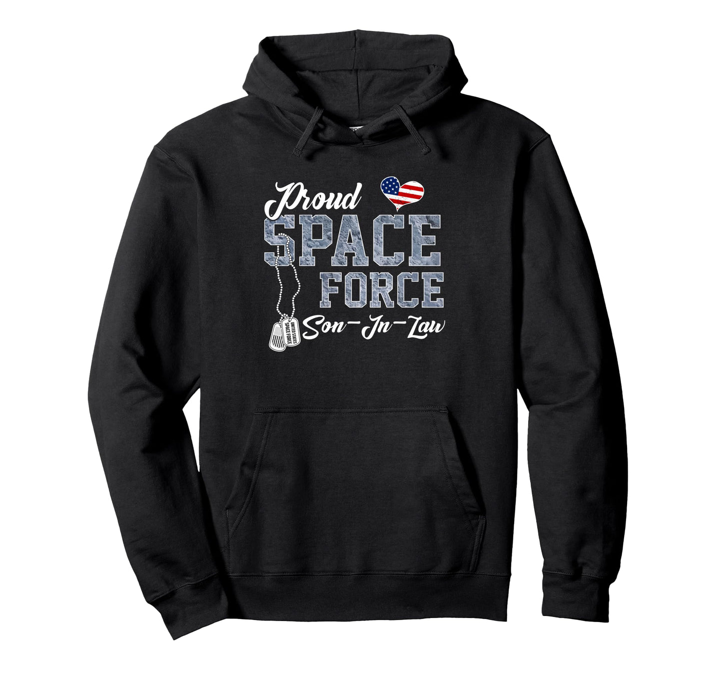 Proud Space Force Son Law Us Military Hoodie - Graphic Print for Adults - T-Shirt, Sweatshirt, Hoodie