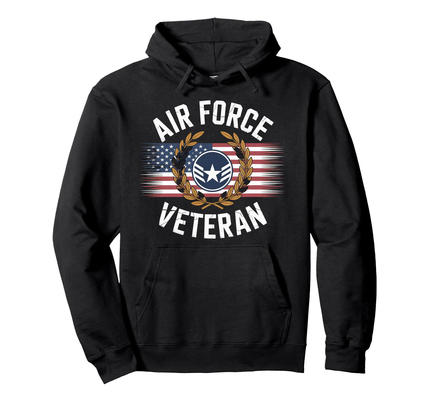 Air Force Veteran Us American Flag Hoodie - Minimalist Print for Adults - T-Shirt, Sweatshirt, Hoodie
