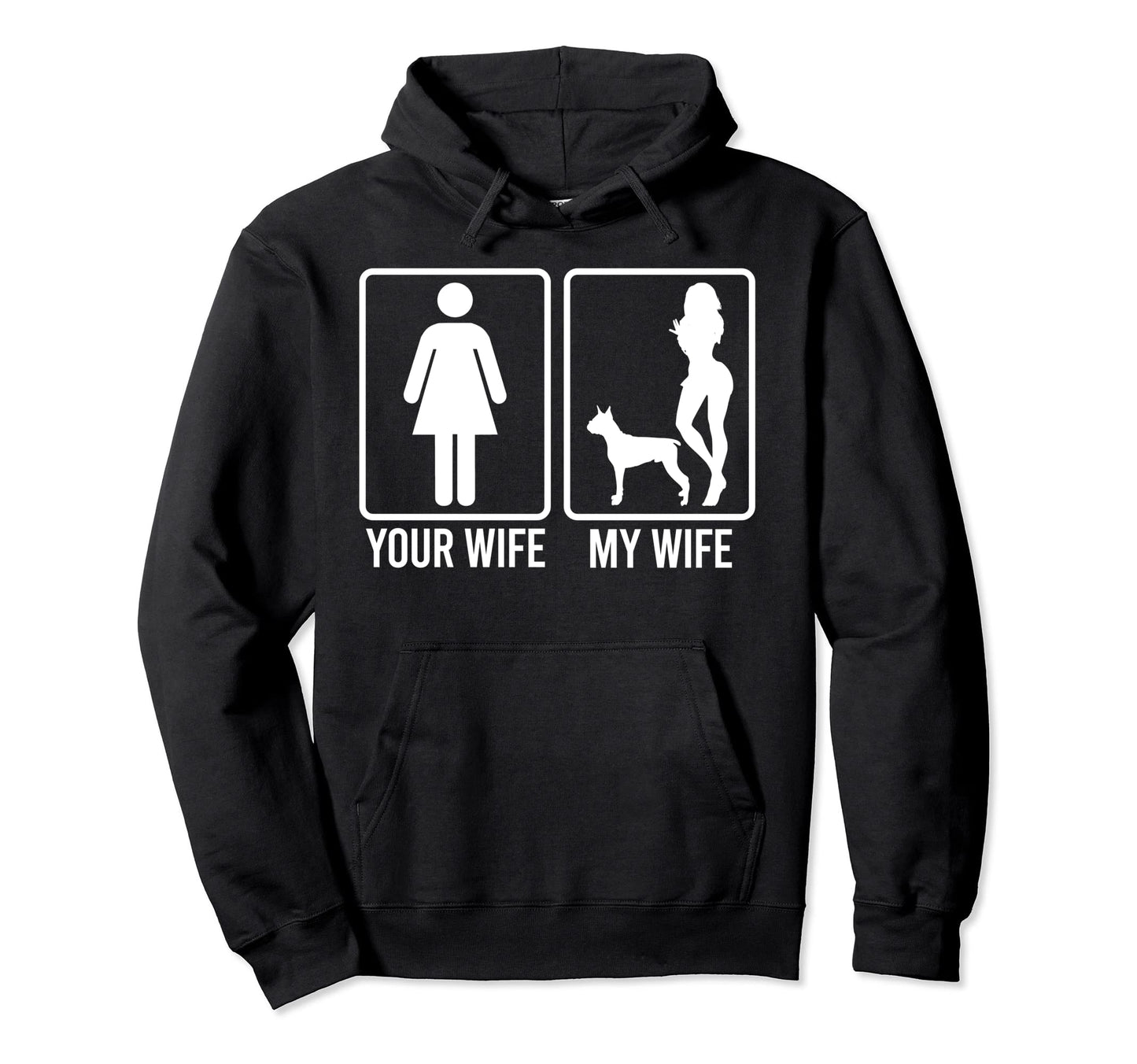 Your Wife My Wife Husband Boxer Hoodie - Casual Everyday Wear for Adults - T-Shirt, Sweatshirt, Hoodie
