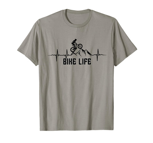 Bike Life Cycling Sport Mtb Mountain T-Shirt - Custom Art Print for Adults - T-Shirt, Sweatshirt, Hoodie