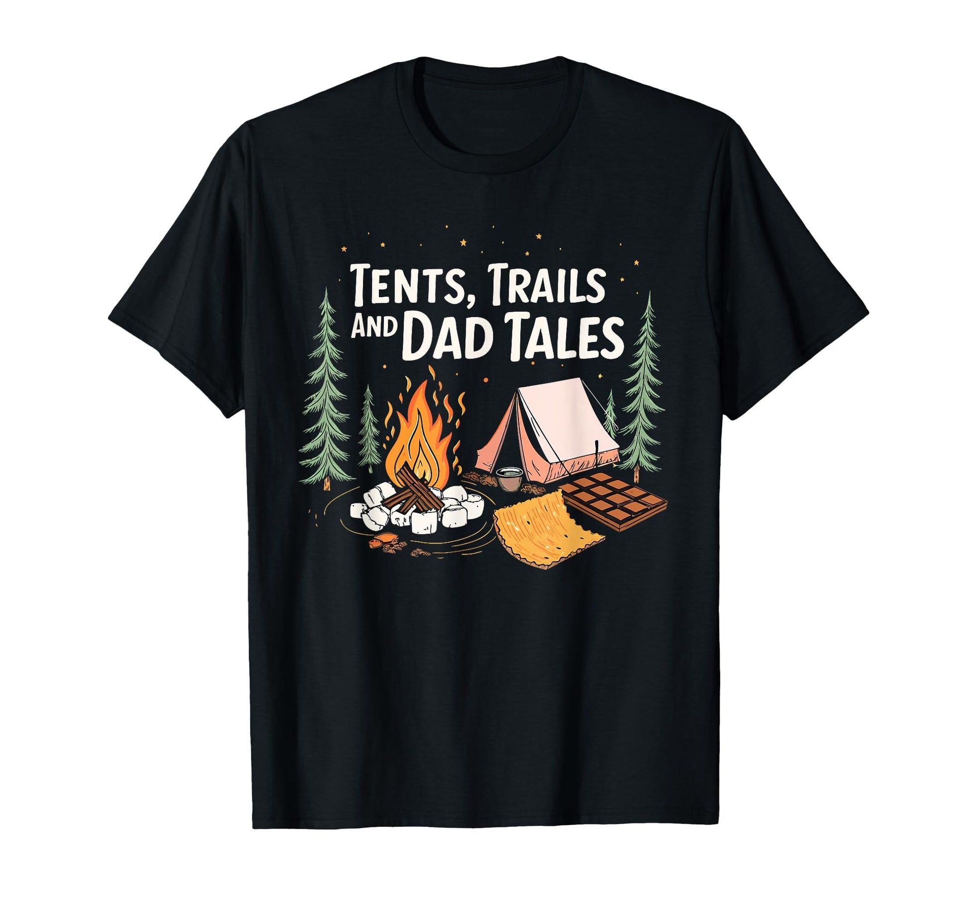 Tents Trails And Dad Tales Hiking Sweatshirt - Trendy Graphic Men Women - T-Shirt, Sweatshirt, Hoodie