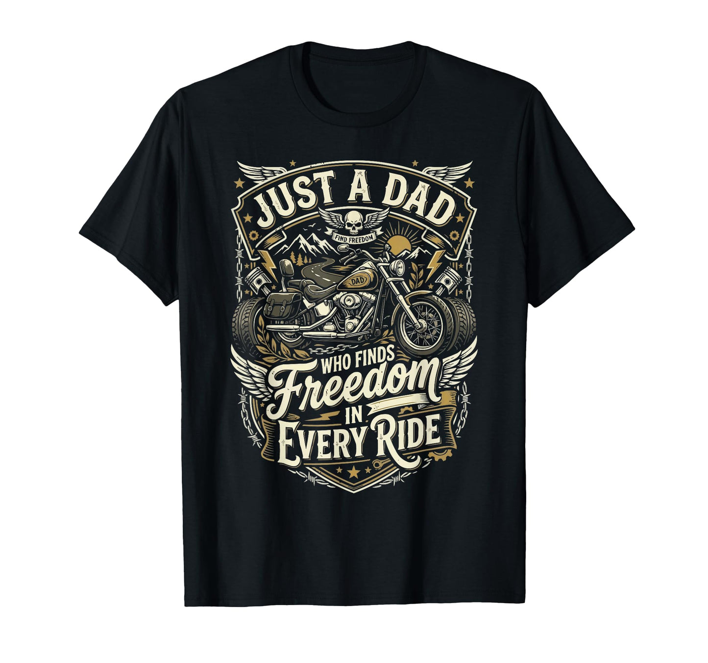 Motorcycle Dad Motorcyle Rider Daddy T-Shirt - Trendy Graphic Men Women - T-Shirt, Sweatshirt, Hoodie