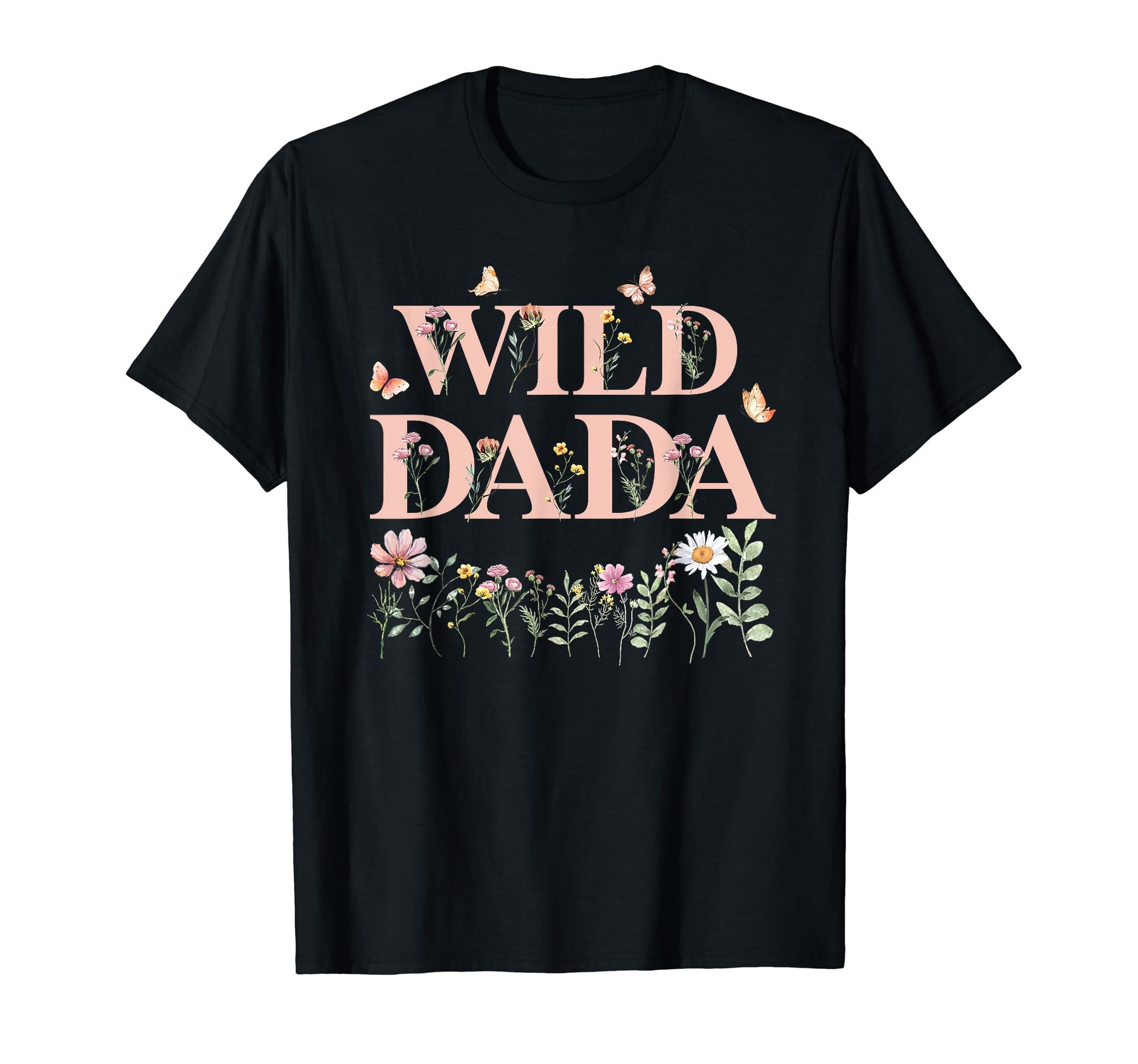 Wild Dada Wildflower Watercolor Floral T-Shirt - Graphic Print for Adults - T-Shirt, Sweatshirt, Hoodie