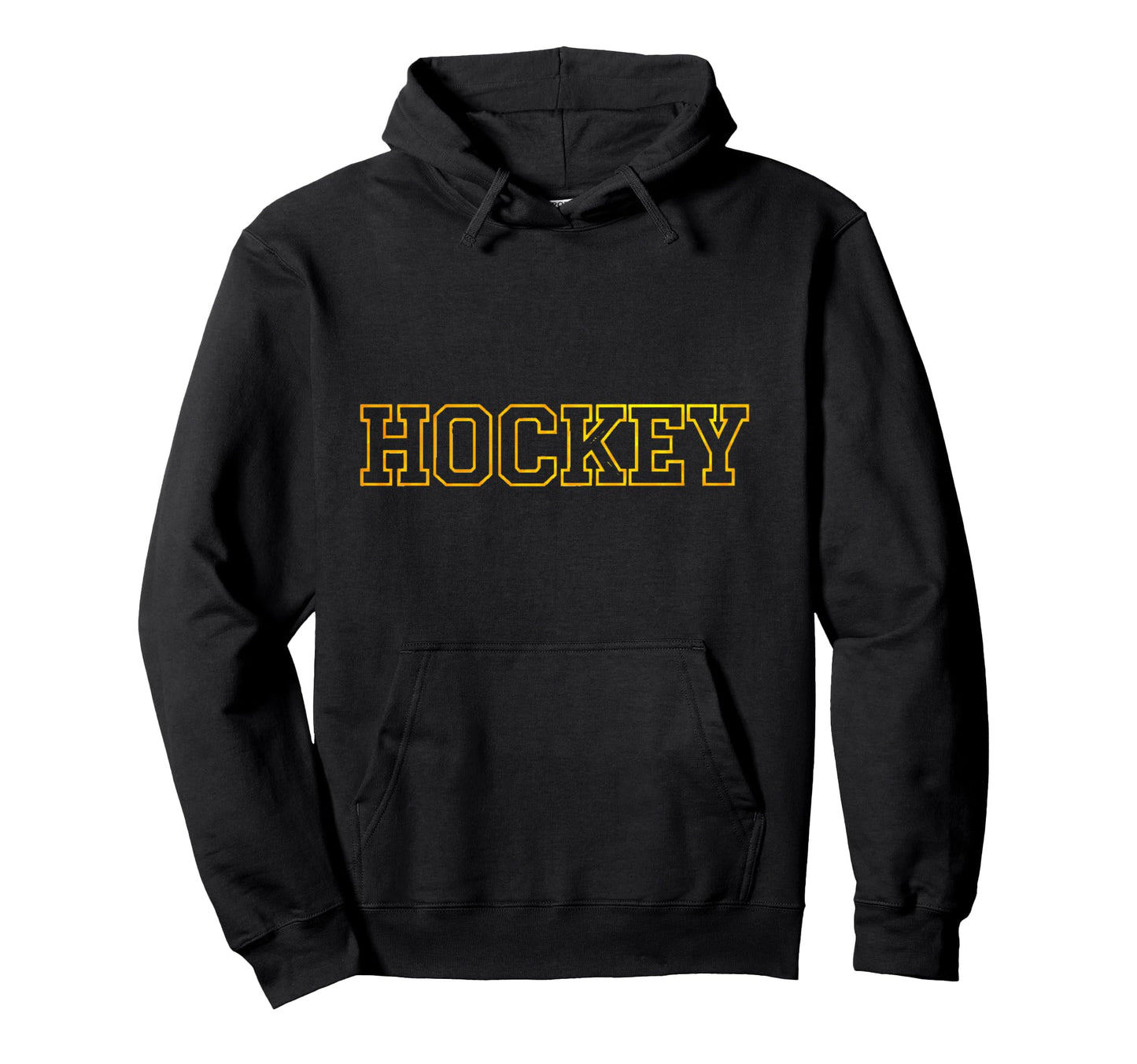 Hockey Varsity Block Text Hoodie - Trendy Graphic Men Women - T-Shirt, Sweatshirt, Hoodie