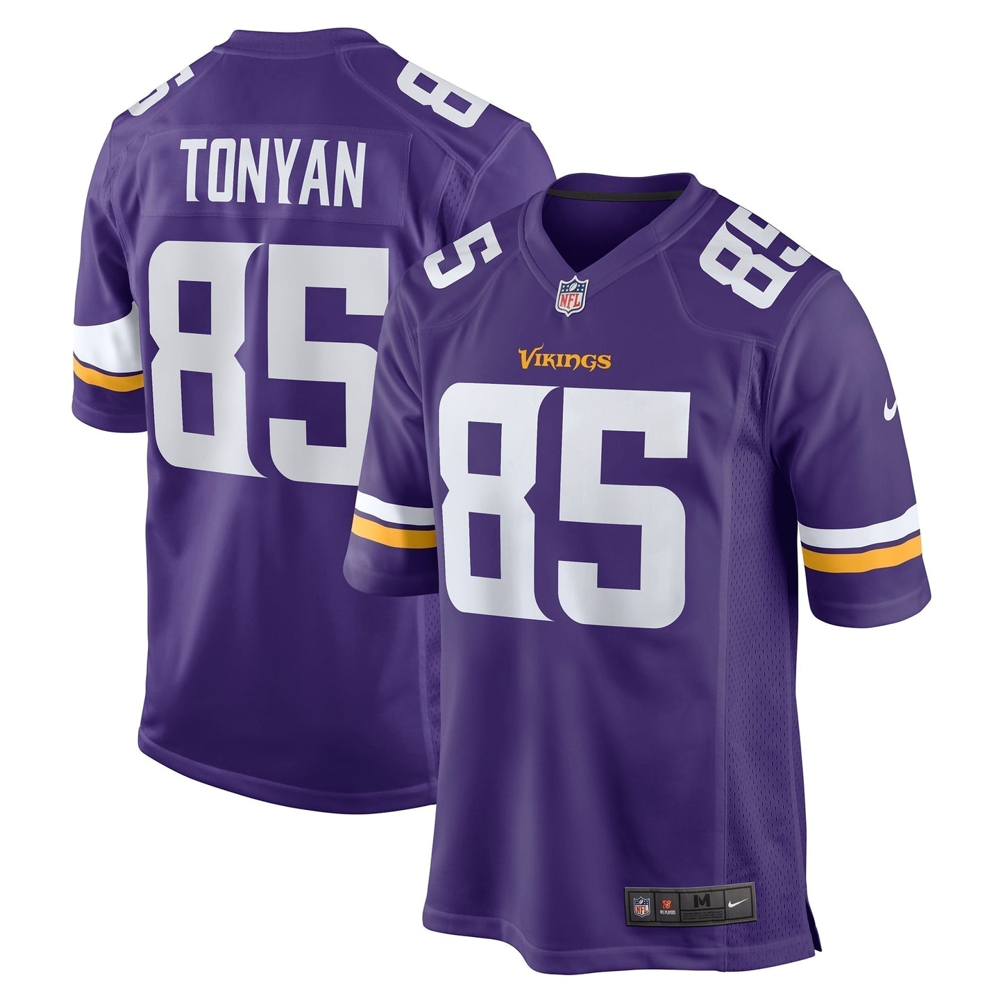 Robert Tonyan Minnesota Vikings Team Game Jersey - Purple football jersey product view 1