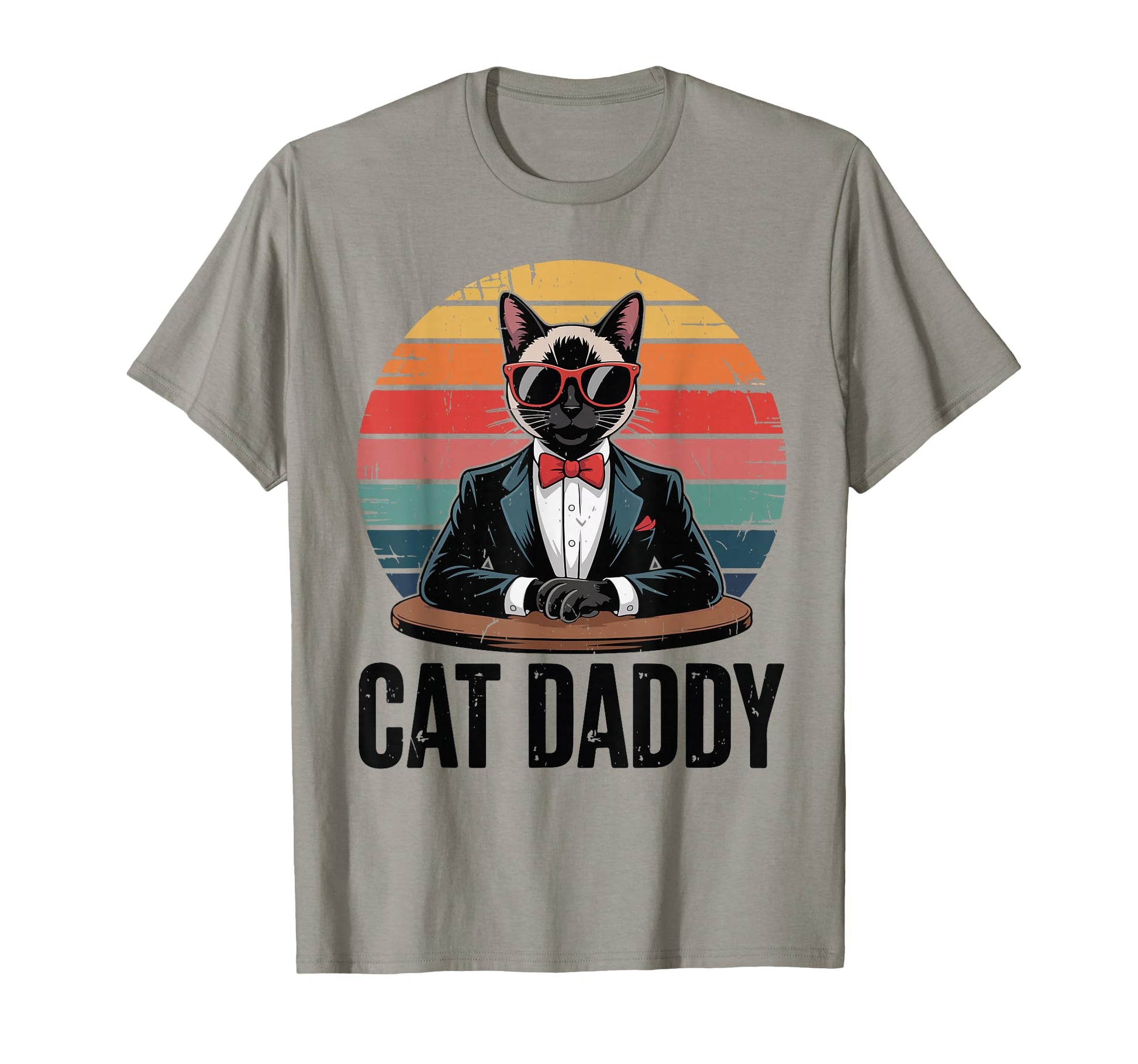 Daddy Siamese Cat Dad Father Day T-Shirt - Casual Everyday Wear Unisex - T-Shirt, Sweatshirt, Hoodie