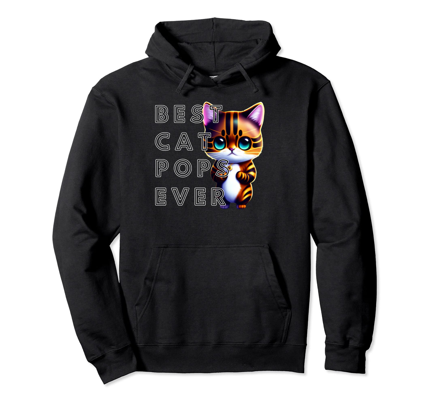 Best Cat Pops Kitten Hoodie - Graphic Print Men Women - T-Shirt, Sweatshirt, Hoodie