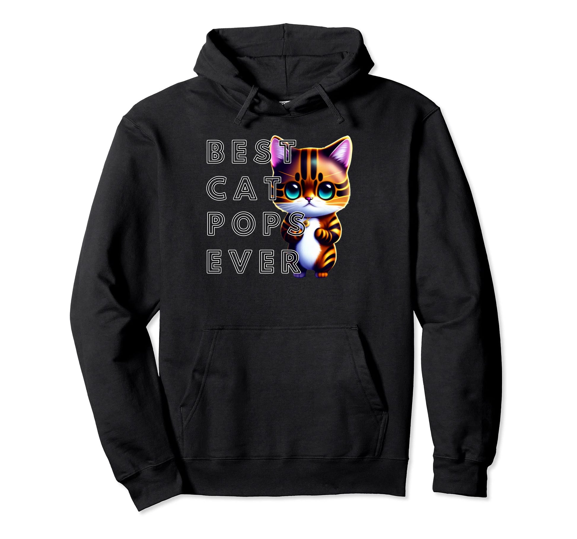 Best Cat Pops Kitten Hoodie - Graphic Print Men Women - T-Shirt, Sweatshirt, Hoodie