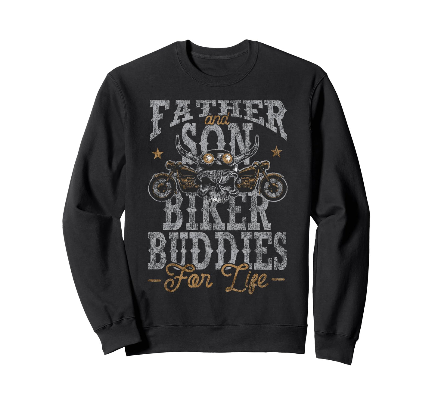 Motorcycle Biker Dad Son Father Sweatshirt - Casual Everyday Wear Unisex - T-Shirt, Sweatshirt, Hoodie