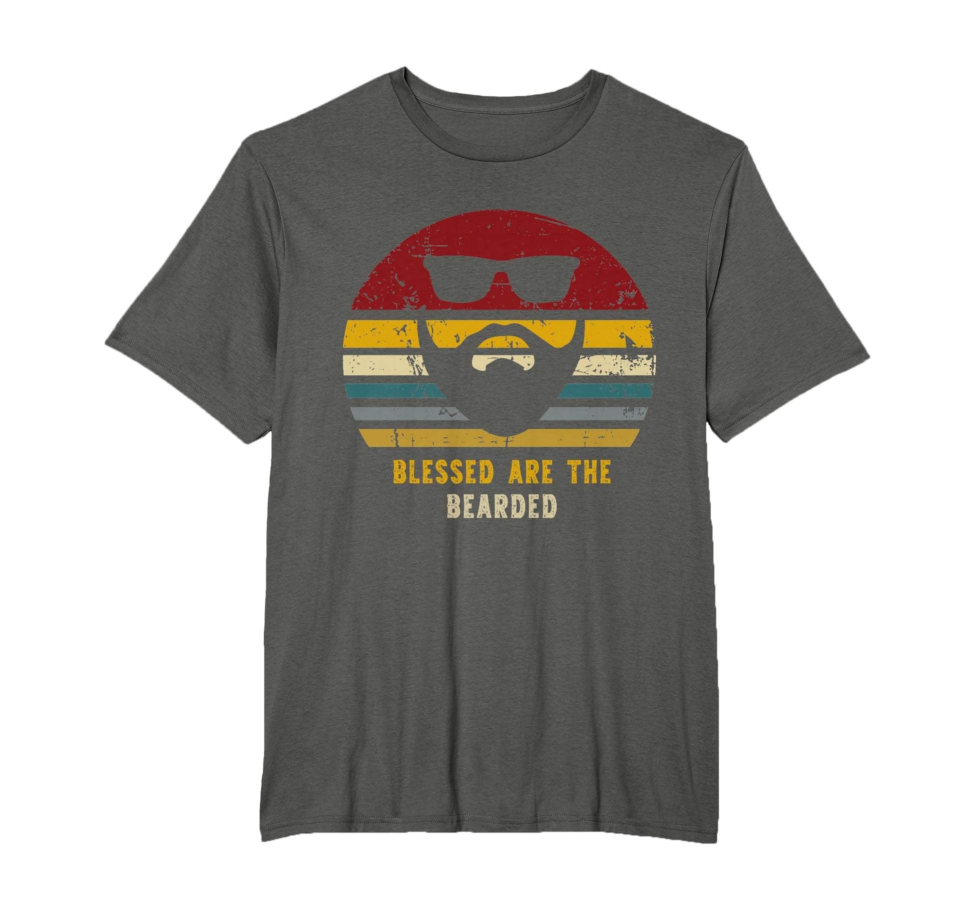 Blessed Are Bearded Funny Bearded T-Shirt - Custom Art Print for Adults - T-Shirt, Sweatshirt, Hoodie