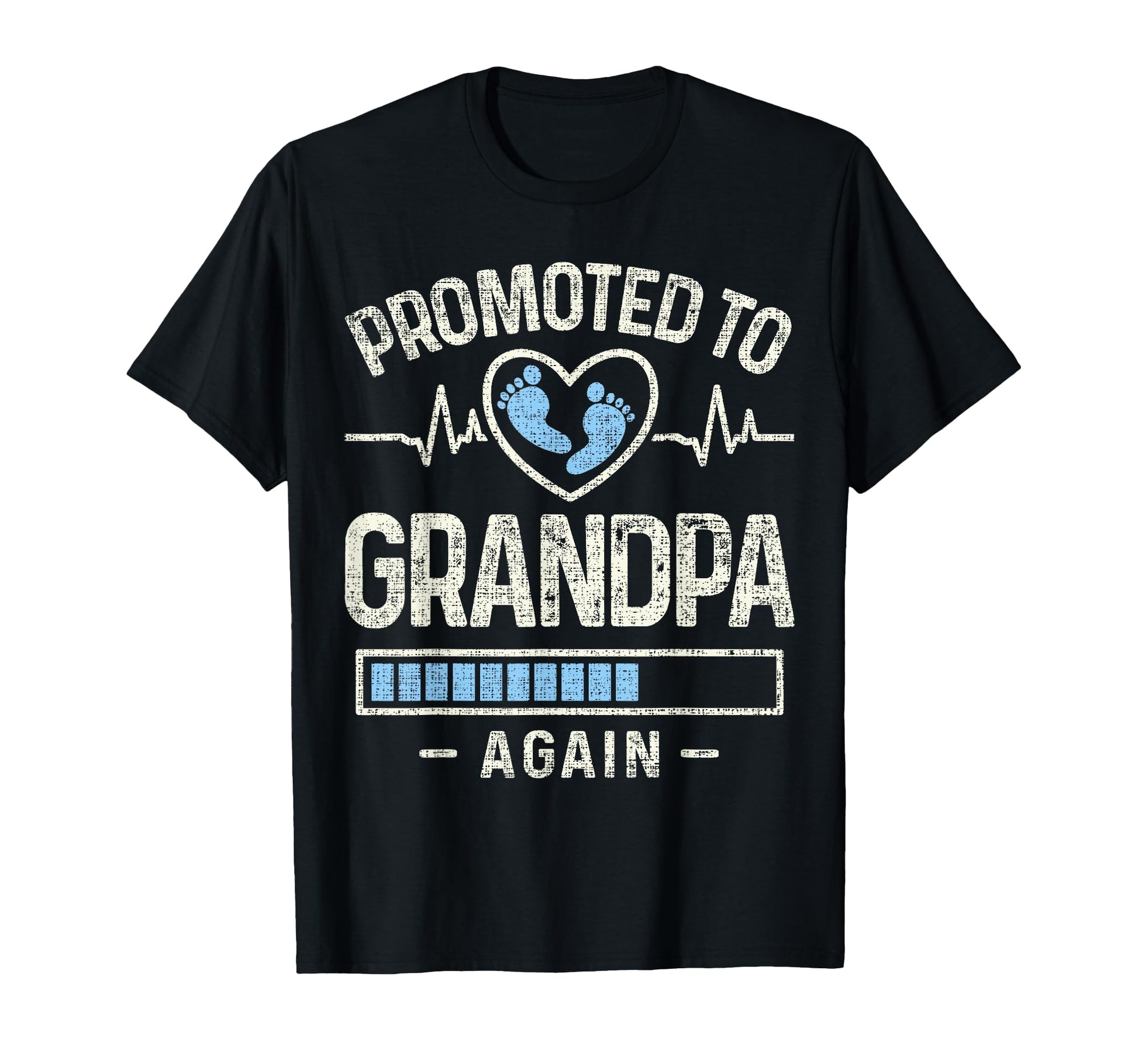 Promoted To Grandpa Again Expecting T-Shirt - Graphic Print for Adults - T-Shirt, Sweatshirt, Hoodie