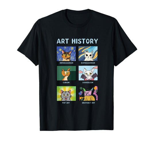 Art History Cats Fine Arts Cat Art T-Shirt - Graphic Print Men Women - T-Shirt, Sweatshirt, Hoodie
