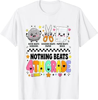 Back to School 4th Grade Rock Paper Scissors T-Shirt Unisex T-shirt, Sweatshirt, Hoodie, Long Sleeve Tee - T-Shirt, Sweatshirt, Hoodie