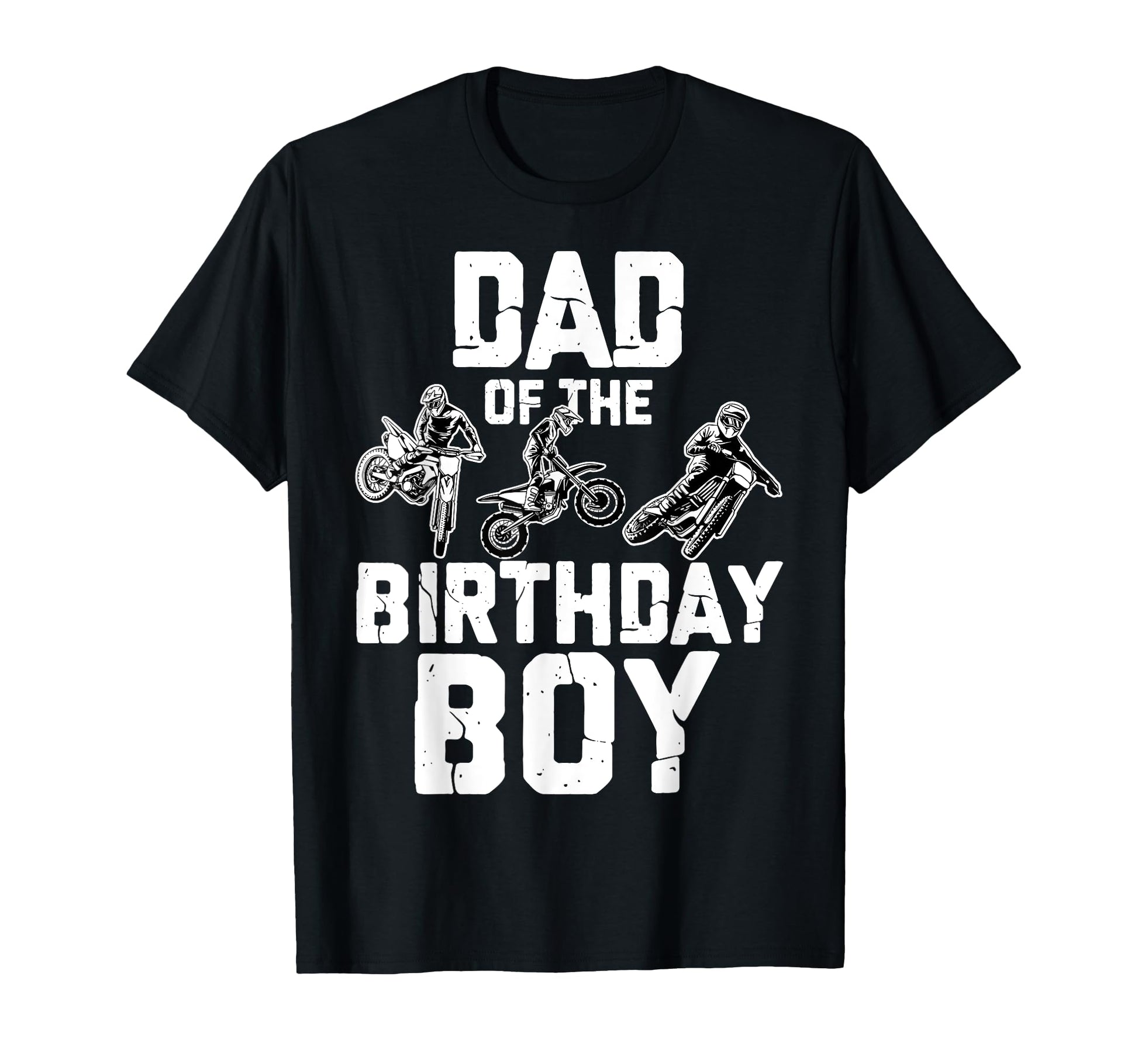 Dad Birthday Dirt Bike Matching T-Shirt - Custom Art Print for Adults - T-Shirt, Sweatshirt, Hoodie