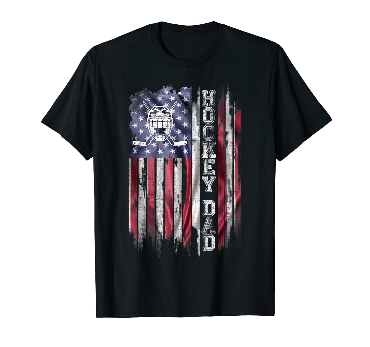 Usa American Flag Proud Hockey Dad T-Shirt - Aesthetic Graphic Men Women - T-Shirt, Sweatshirt, Hoodie