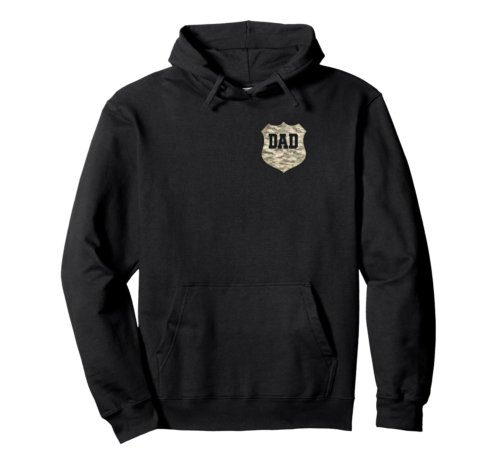 Stylish Dad Pocket Shield Military Fans Hoodie - Graphic Print Unisex - T-Shirt, Sweatshirt, Hoodie