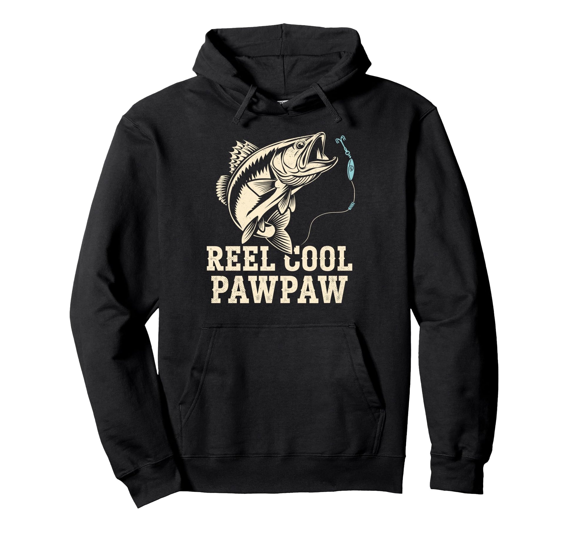 Reel Paw Paw Fisherman Grandad Bass Hoodie - Streetwear Style for Adults - T-Shirt, Sweatshirt, Hoodie