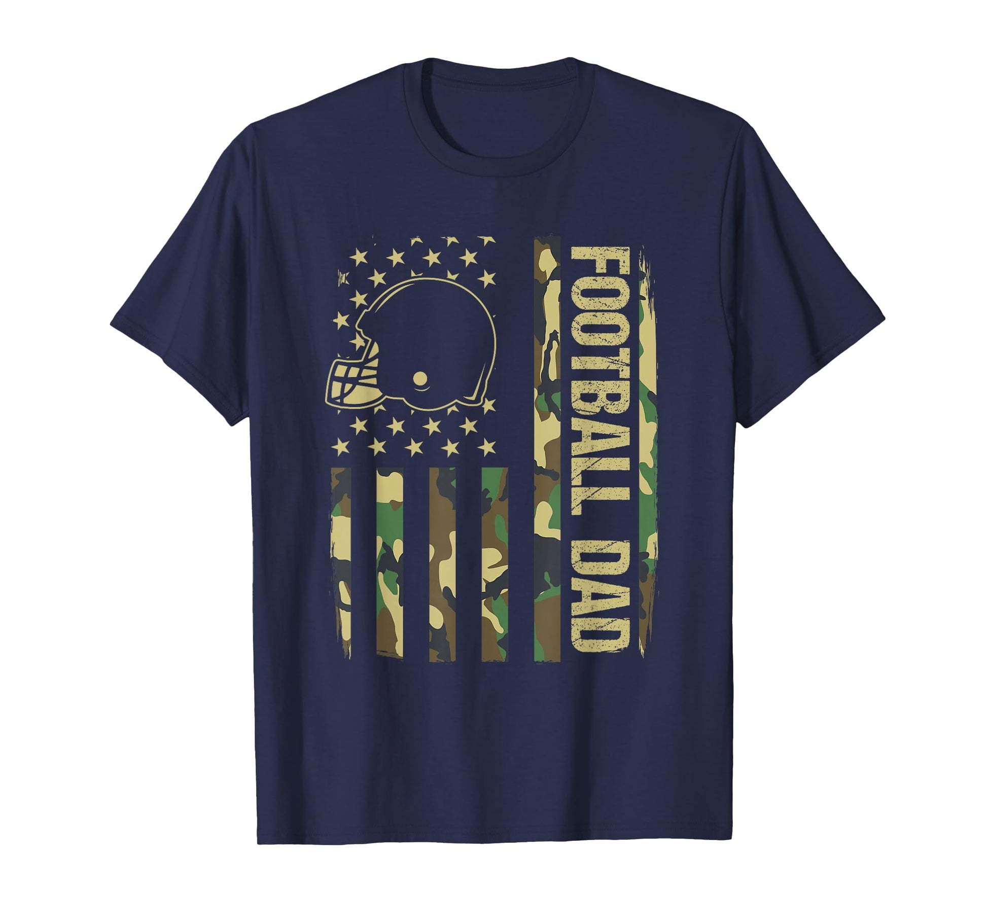 Football Dad Camouflage American T-Shirt - Aesthetic Graphic Men Women - T-Shirt, Sweatshirt, Hoodie