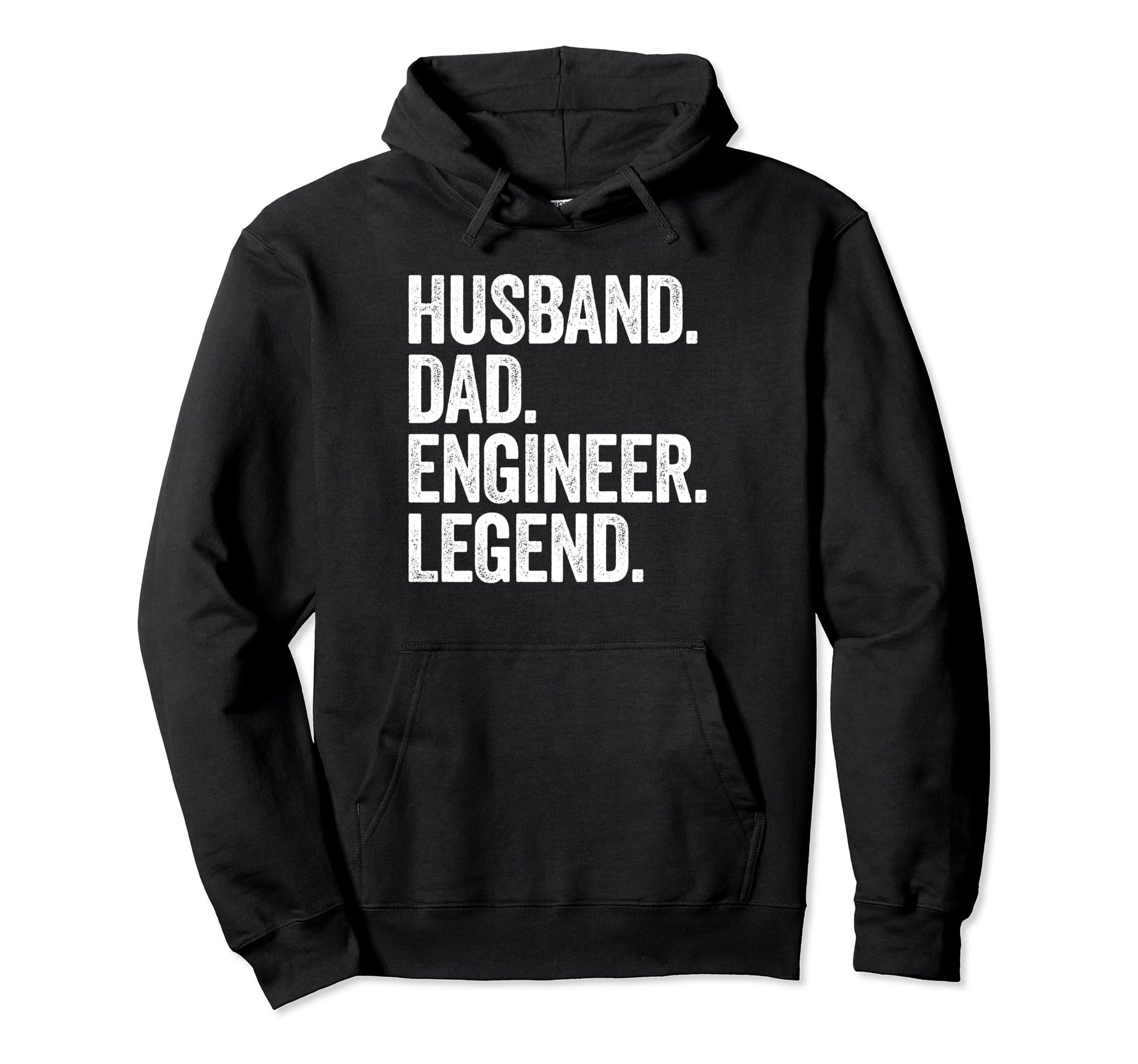 Husband Dad Engineer Funny Engineering Hoodie - Minimalist Print for Adults - T-Shirt, Sweatshirt, Hoodie
