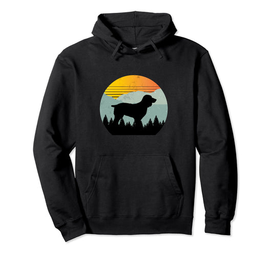 Boykin Dog Sunset Distressed Hiking Gift Hoodie - Minimalist Print Unisex - T-Shirt, Sweatshirt, Hoodie