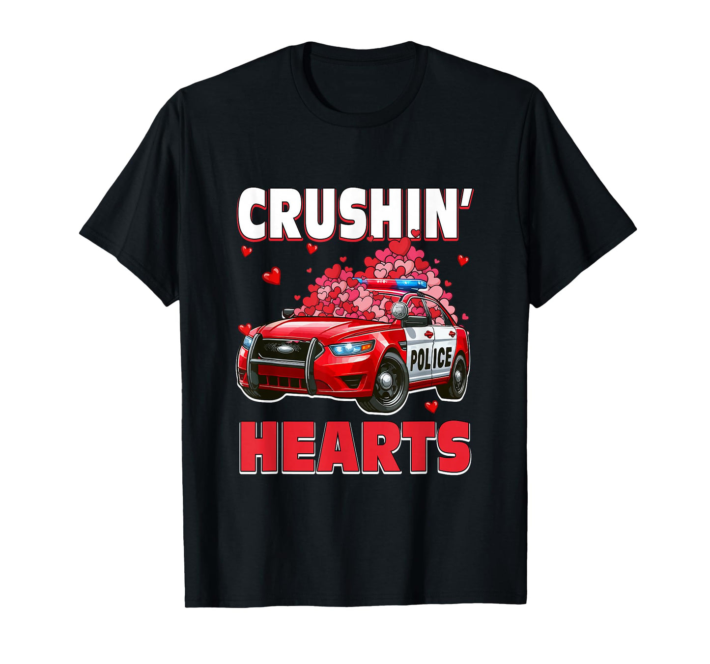 Crushin Hearts Valentines Day T-Shirt - Fun Novelty Design for Adults - T-Shirt, Sweatshirt, Hoodie