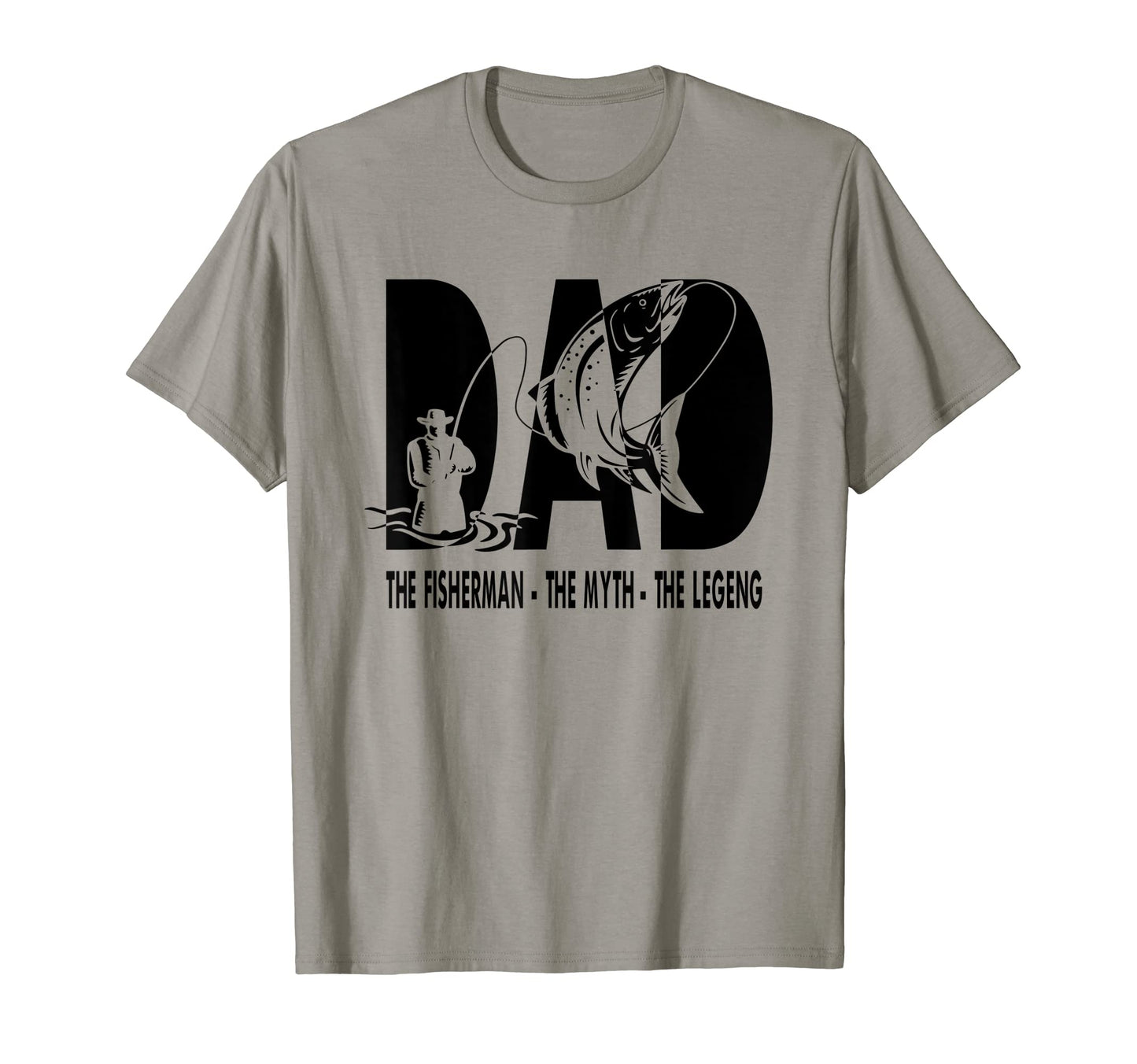 Dad Fisherman Myth Legend Papa Fishing T-Shirt - Graphic Print for Adults - T-Shirt, Sweatshirt, Hoodie