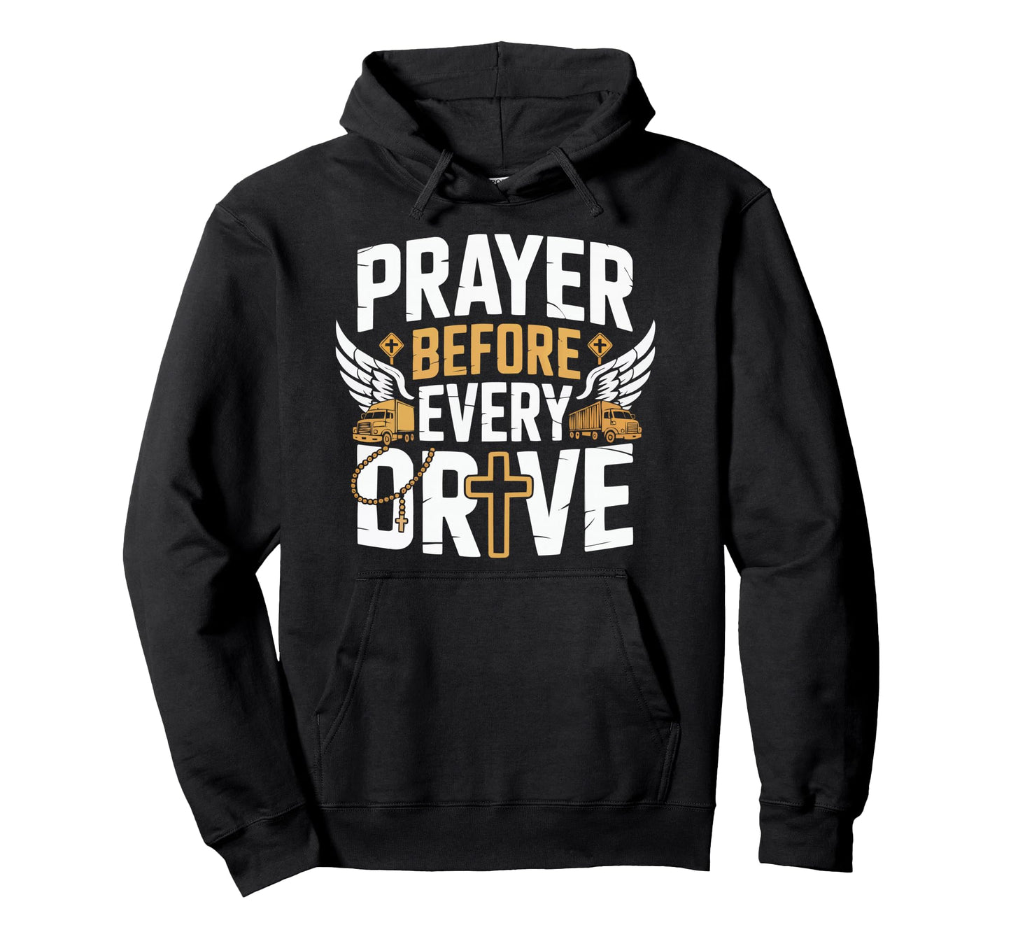 Christian Truck Driver Trucker Hoodie - Minimalist Print Men Women - T-Shirt, Sweatshirt, Hoodie