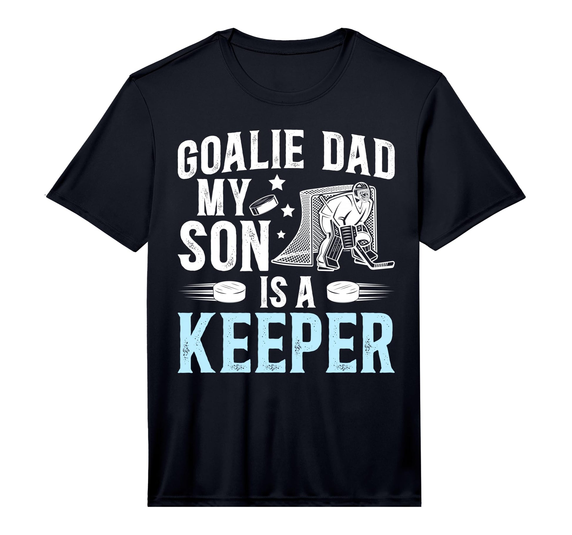 Mens Ice Hockey Goalie Dad Ice T-Shirt - Casual Everyday Wear Unisex - T-Shirt, Sweatshirt, Hoodie