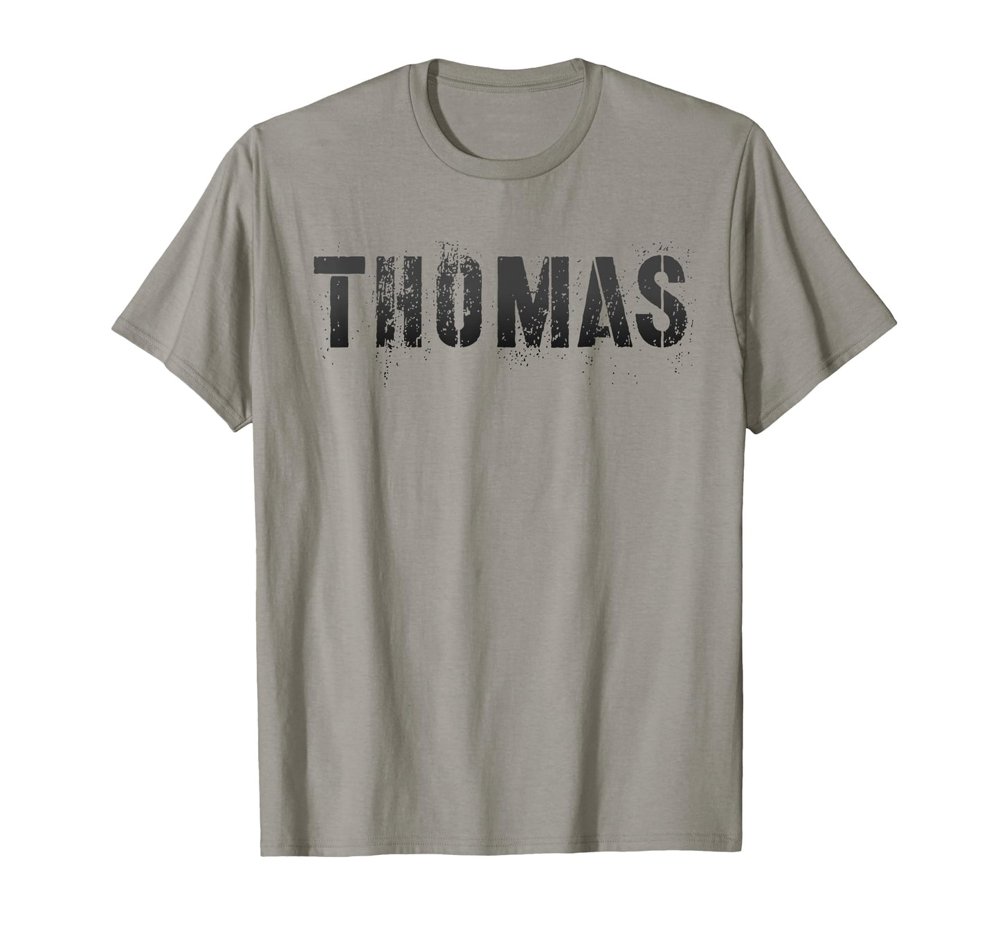 First Name Thomas Military Personalized T-Shirt - Minimalist Print Unisex - T-Shirt, Sweatshirt, Hoodie