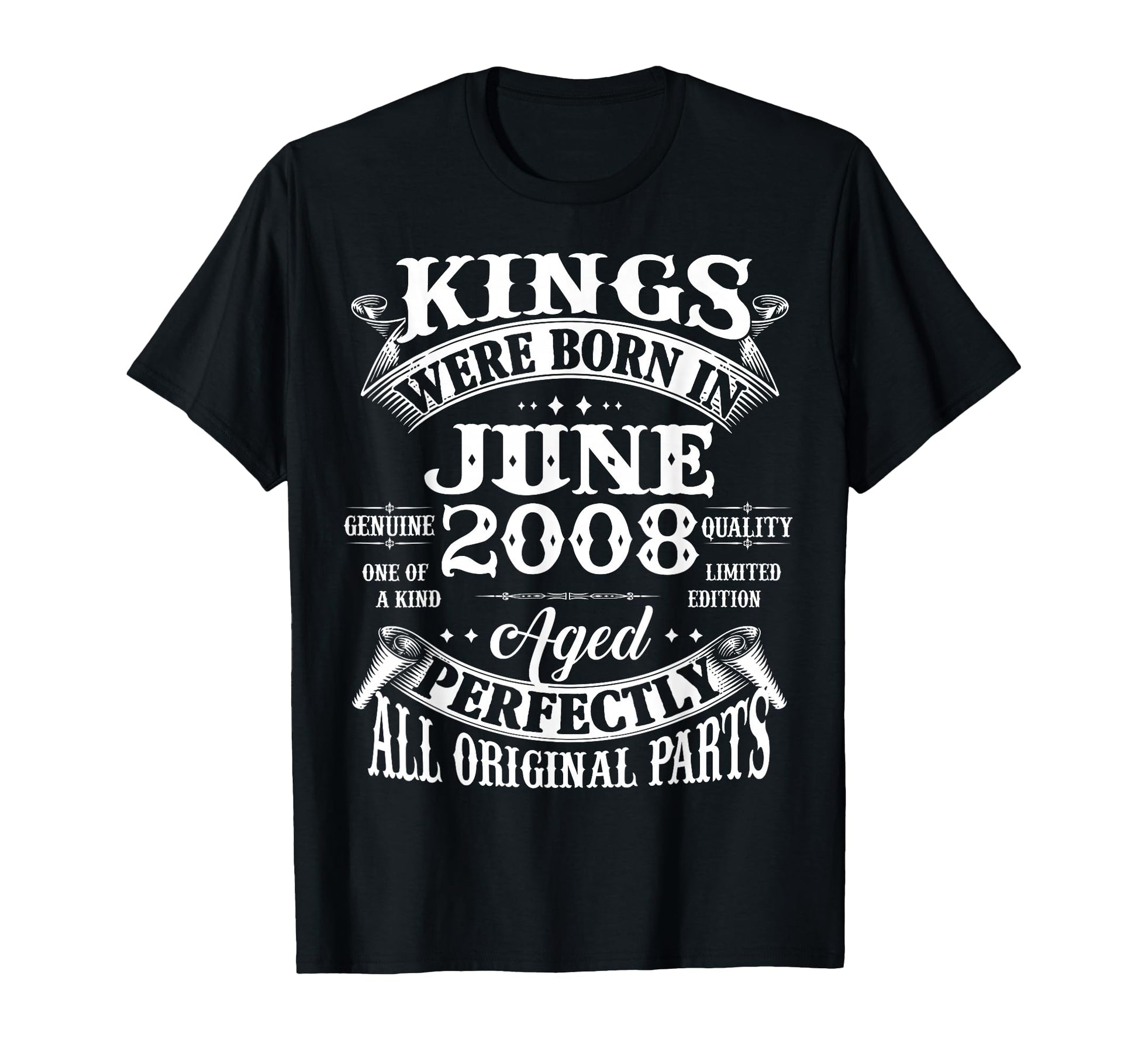 18Th Birthday Gift Kings Born June T-Shirt - Fun Novelty Design for Adults - T-Shirt, Sweatshirt, Hoodie