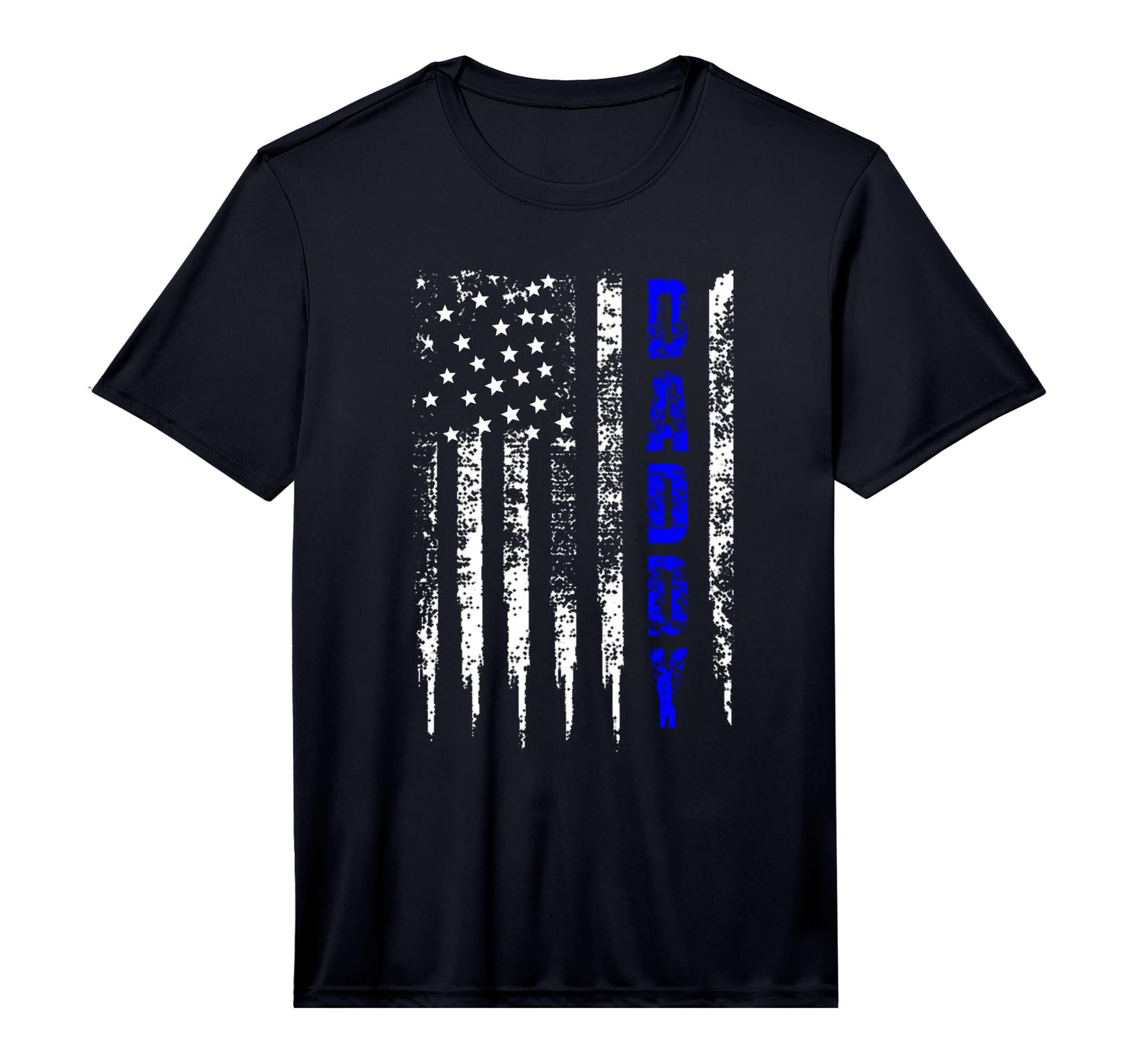 Police Daddy Blue Line Gift Fathers T-Shirt - Minimalist Print Men Women - T-Shirt, Sweatshirt, Hoodie