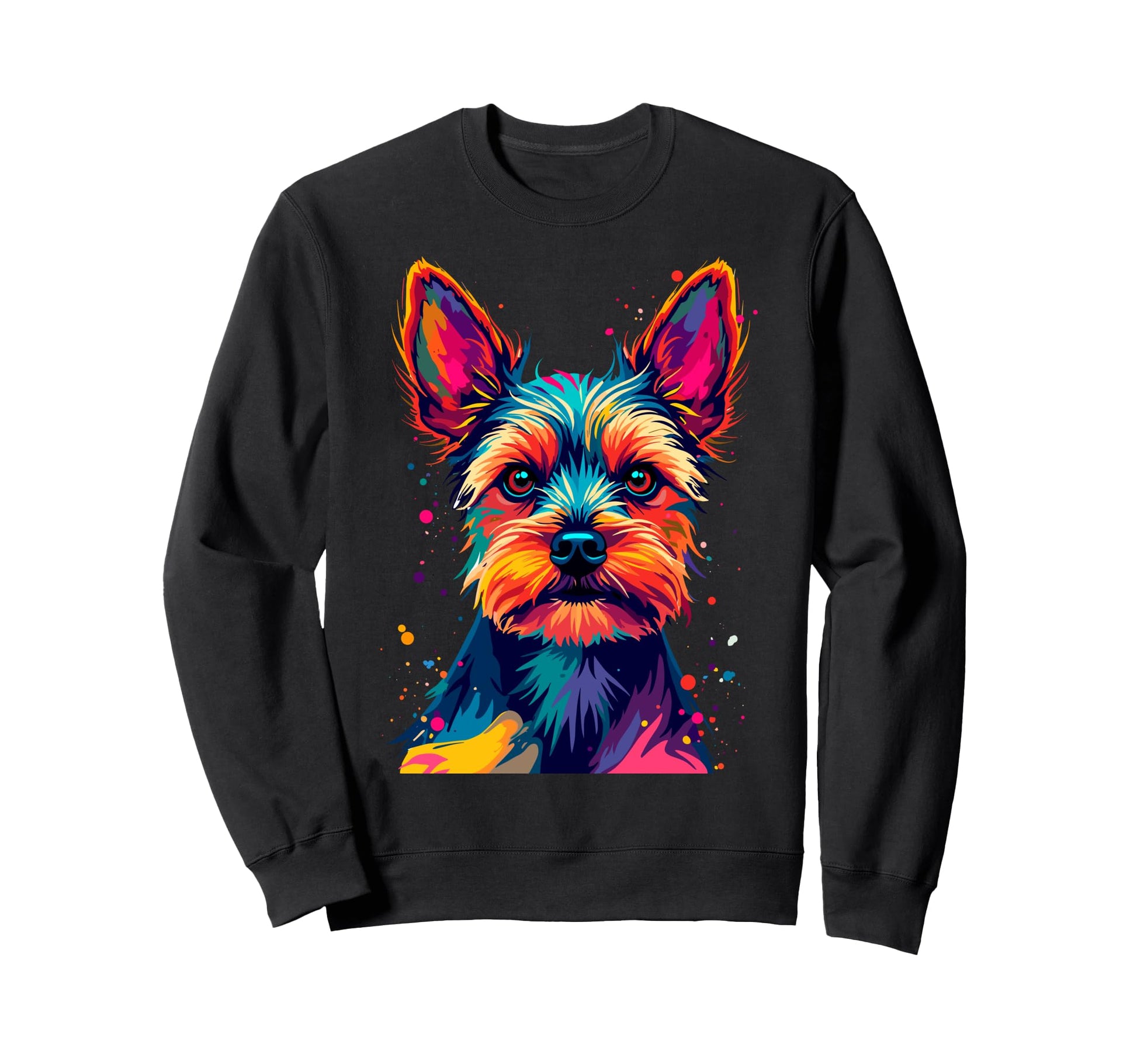 Pop Art Yorkshire Terrier Lover Sweatshirt - Fun Novelty Design for Adults - T-Shirt, Sweatshirt, Hoodie