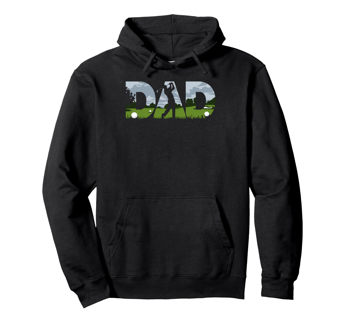 Fathers Day Golfer Mens Golf Dad Hoodie - Unique Graphic for Adults - T-Shirt, Sweatshirt, Hoodie
