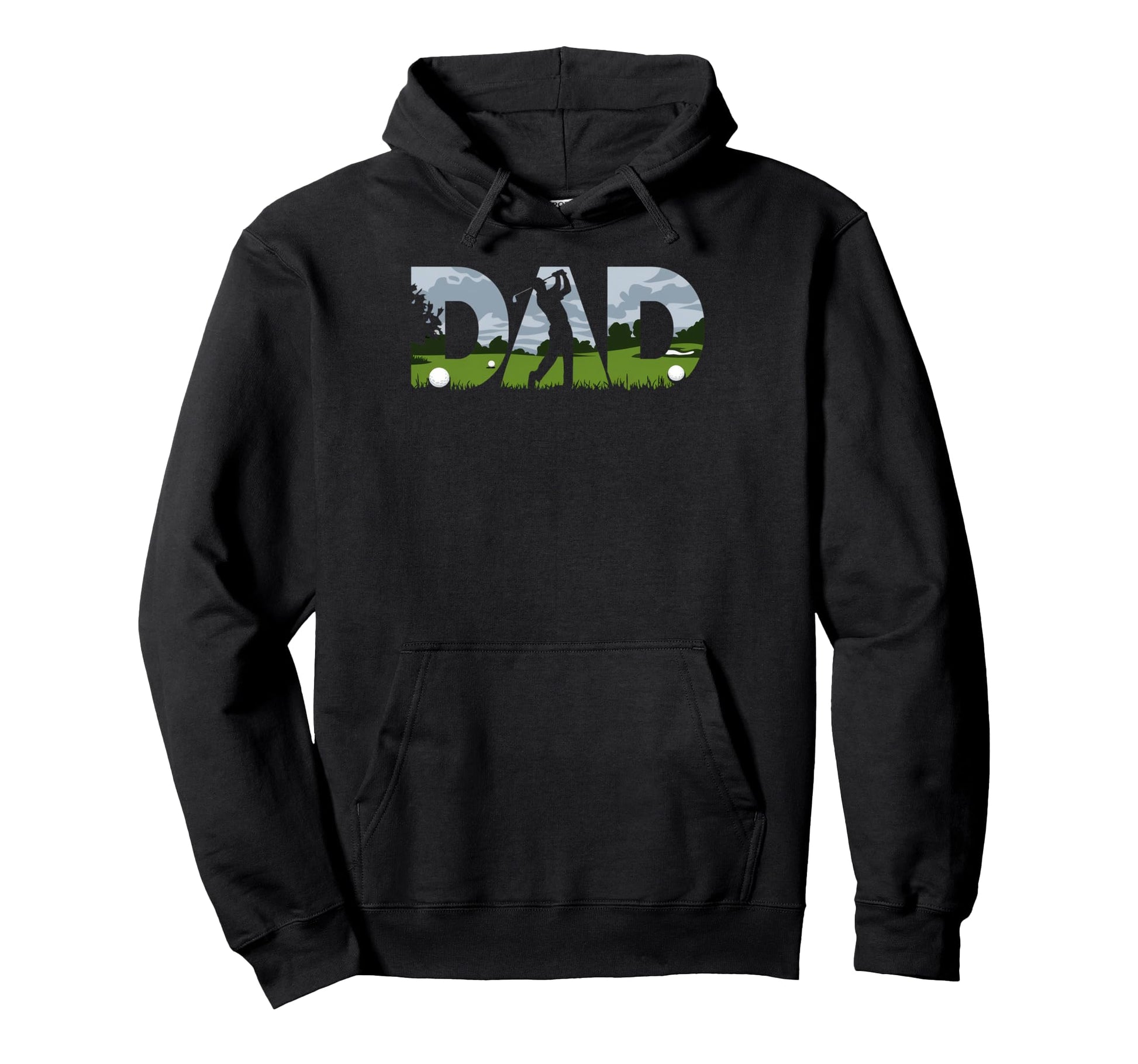 Fathers Day Golfer Mens Golf Dad Hoodie - Unique Graphic for Adults - T-Shirt, Sweatshirt, Hoodie