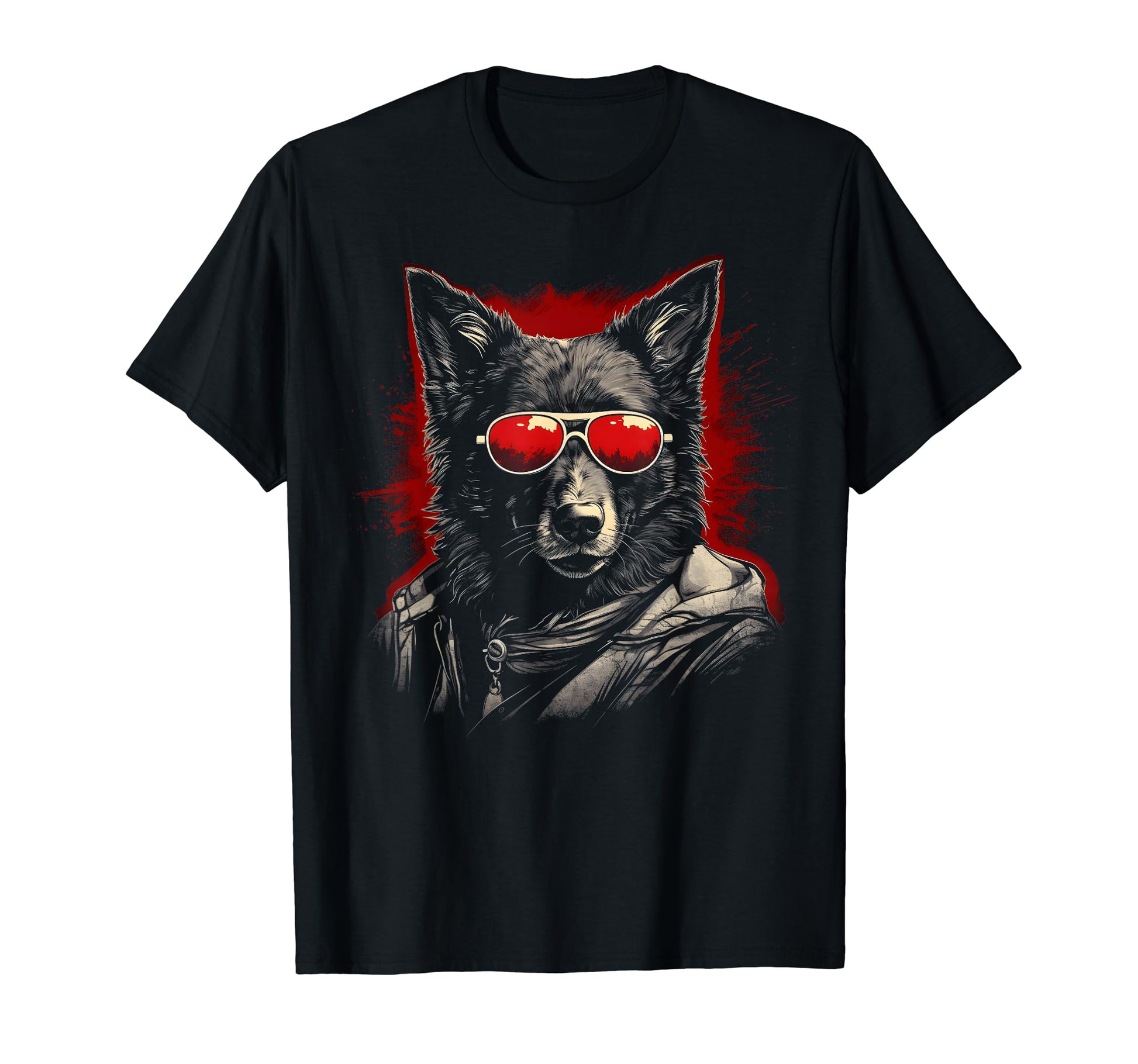 Motorcycle Dad Biker Dog Funny Border T-Shirt - Streetwear Style Men Women - T-Shirt, Sweatshirt, Hoodie