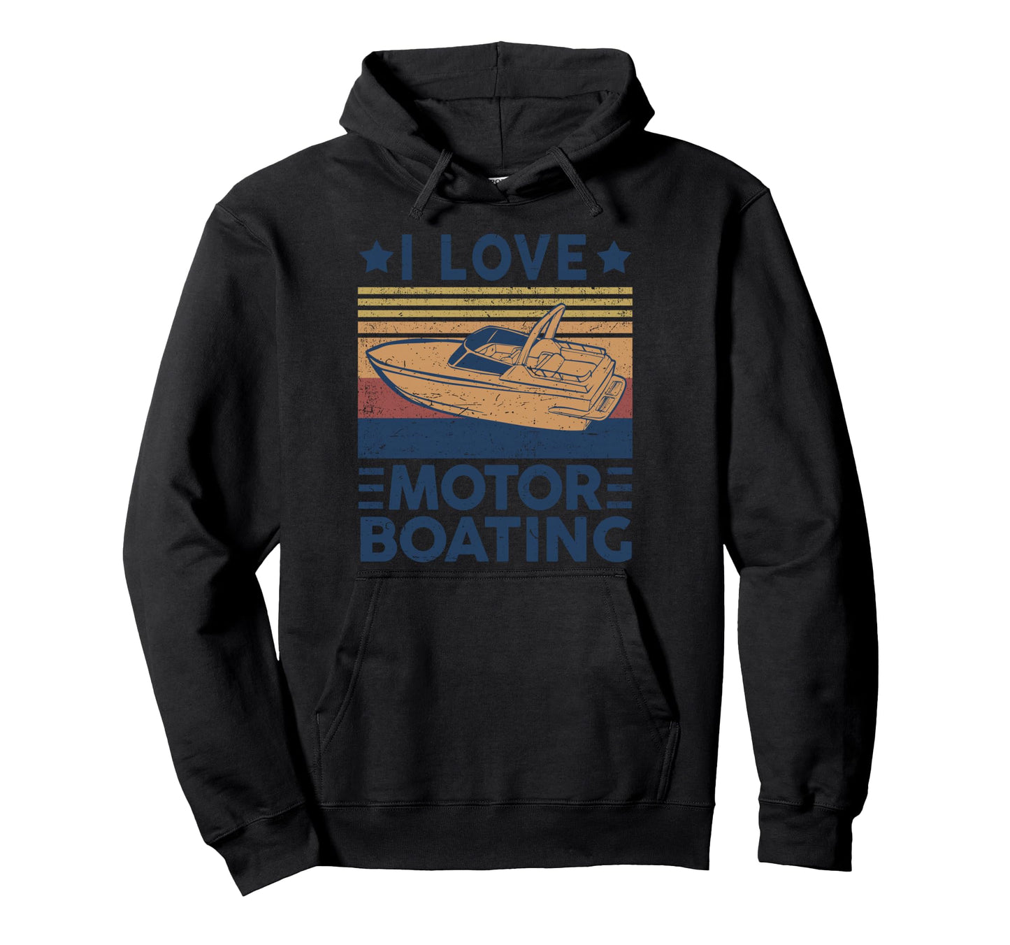 I Love Motor Boating Motorboating Hoodie - Custom Art Print for Adults - T-Shirt, Sweatshirt, Hoodie