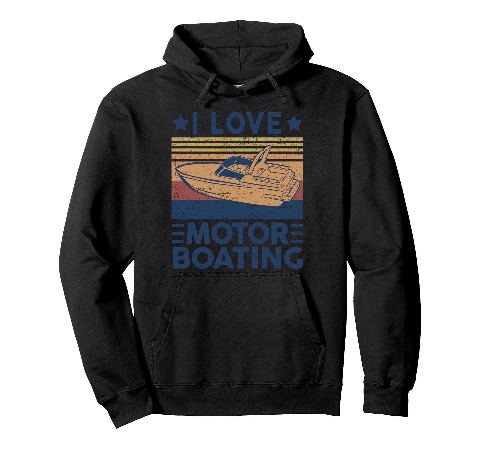 I Love Motor Boating Motorboating Hoodie - Custom Art Print for Adults - T-Shirt, Sweatshirt, Hoodie