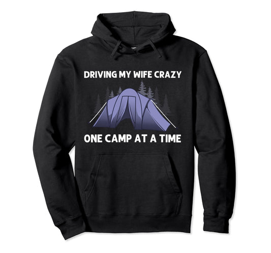 Camping Dad Camper Rv Tent Hiking Glamping Hoodie - Trendy Graphic Unisex - T-Shirt, Sweatshirt, Hoodie