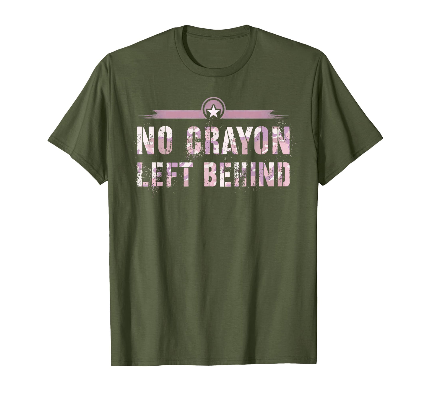 Funny No Crayon Left Behind Grunt Team T-Shirt - Trendy Graphic Unisex - T-Shirt, Sweatshirt, Hoodie
