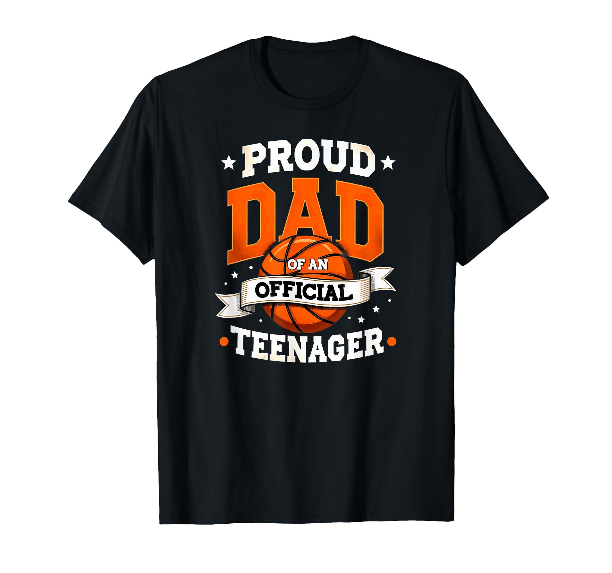 Proud Dad Teenager 13Th Birthday Basketball T-Shirt - Trendy Graphic Unisex - T-Shirt, Sweatshirt, Hoodie