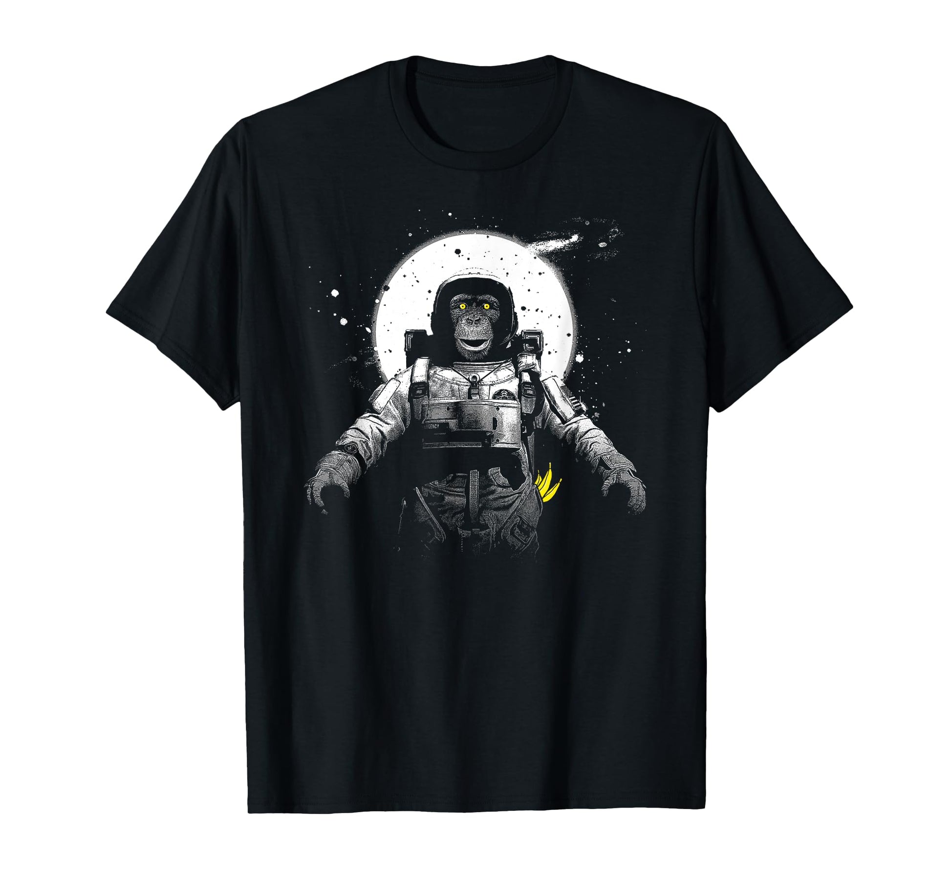 Monkey Astronaut Space Astronauts T-Shirt - Minimalist Print Men Women - T-Shirt, Sweatshirt, Hoodie